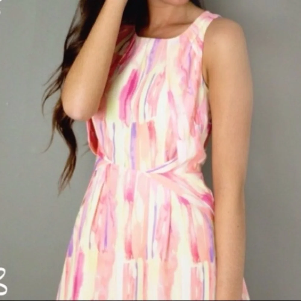 anthropologie pastel dress Pilcro Plaid Tent Maxi Dress